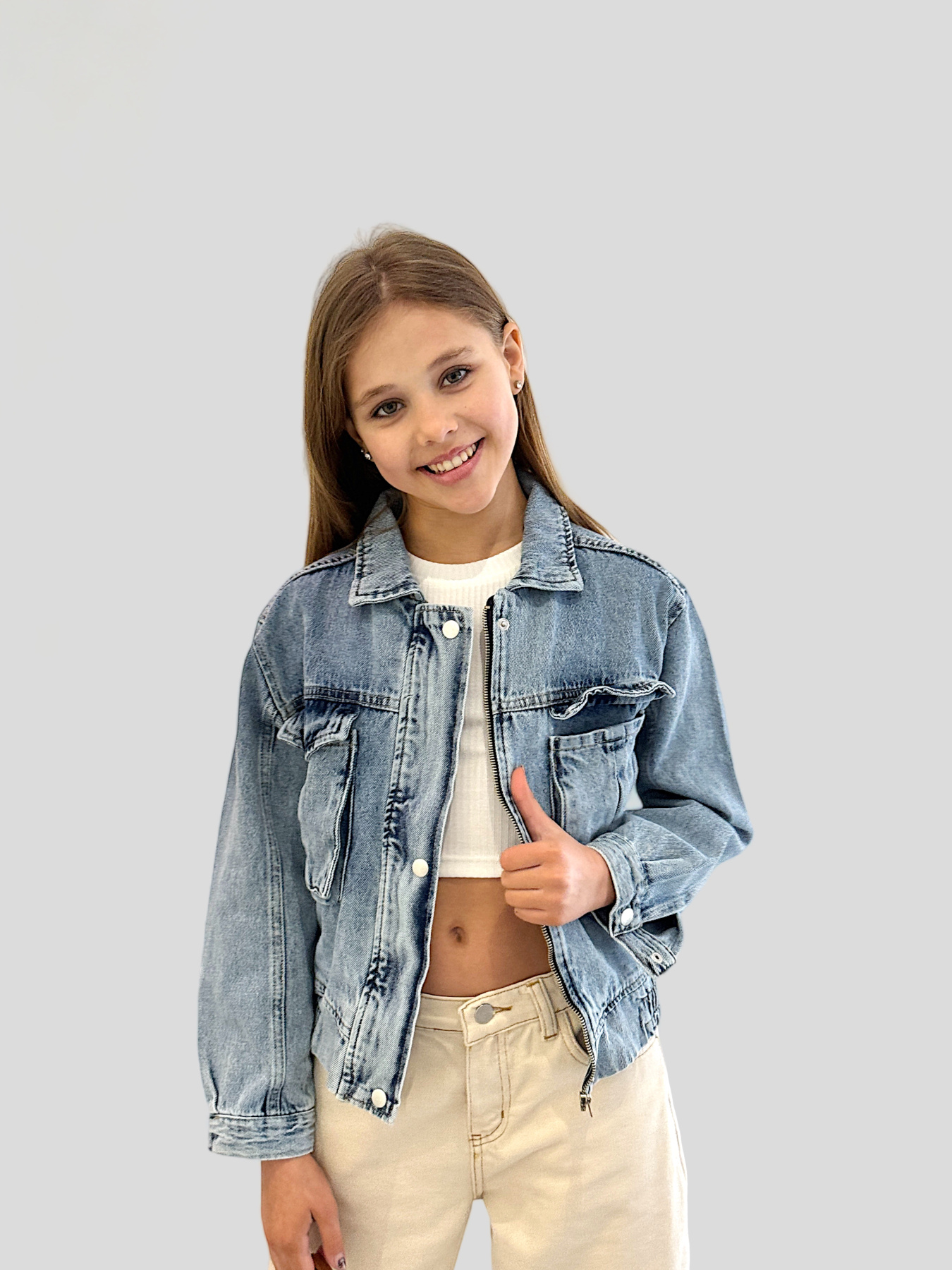 Джинсова куртка EVIE модель Denim - 23236 Фото