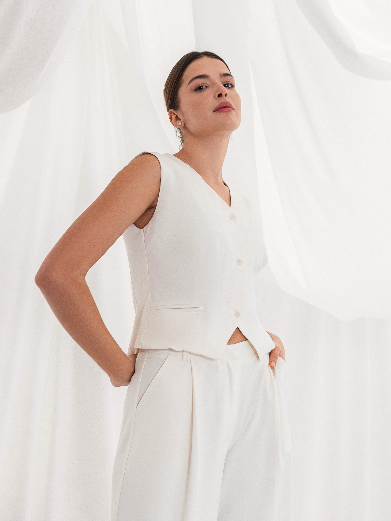 Классический жилет Romashka модель 399013706072 Фото