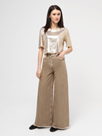 Широкі джинси A.G.N.A модель AG-2017-BEIGE Фото