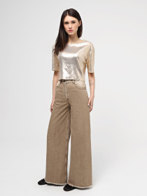 Широкі джинси A.G.N.A модель AG-2017-BEIGE Фото