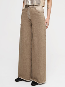 Широкие джинсы A.G.N.A модель AG-2017-BEIGE Фото