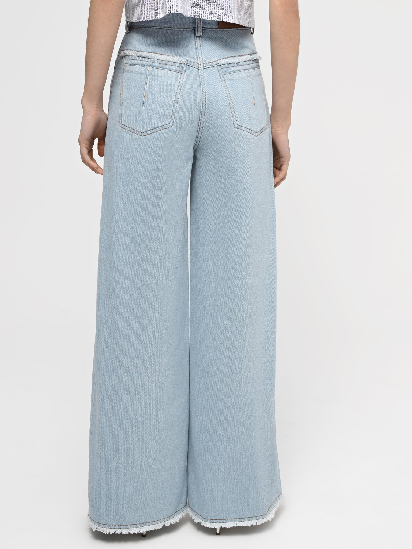 Широкие джинсы A.G.N.A модель AG-2017-LB Фото