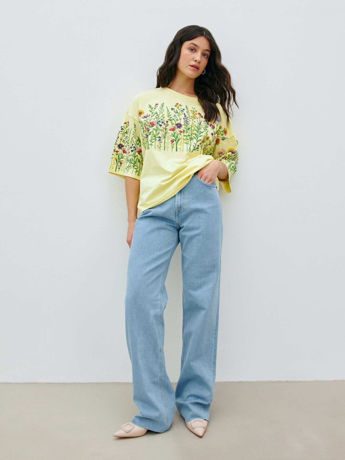 Широкі джинси RicaMare модель RM4199-24-3DP Фото