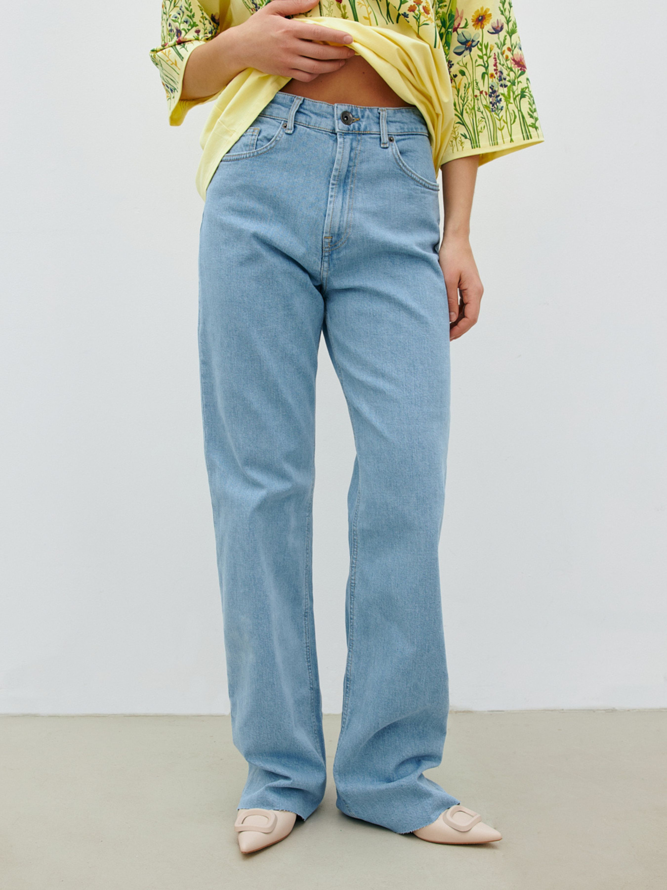 Широкі джинси RicaMare модель RM4199-24-3DP Фото