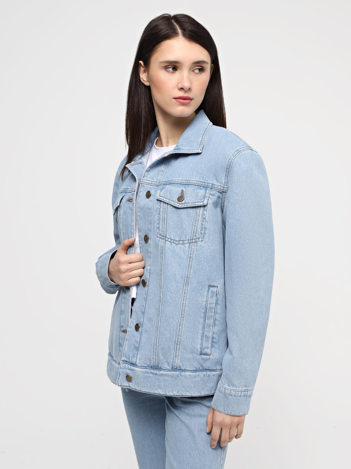 Джинсова куртка A.G.N.A модель AG-12001-LB Фото