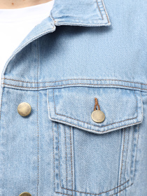 Джинсовая куртка A.G.N.A модель AG-12001-LB Джинсовая куртка A.G.N.A модель AG-12001-LB Фото