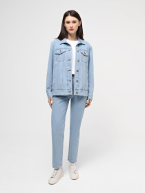 Джинсовая куртка A.G.N.A модель AG-12001-LB Джинсовая куртка A.G.N.A модель AG-12001-LB Фото