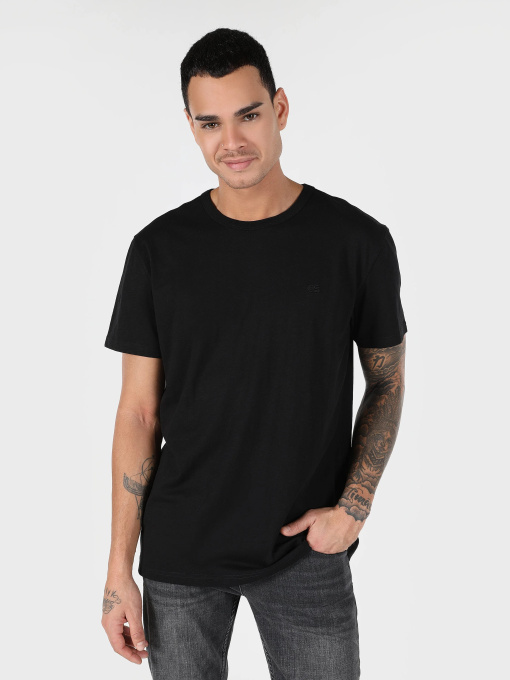 Футболкалар мен поло жейделер Colin’s үлгі CL1062941_BLK Фото