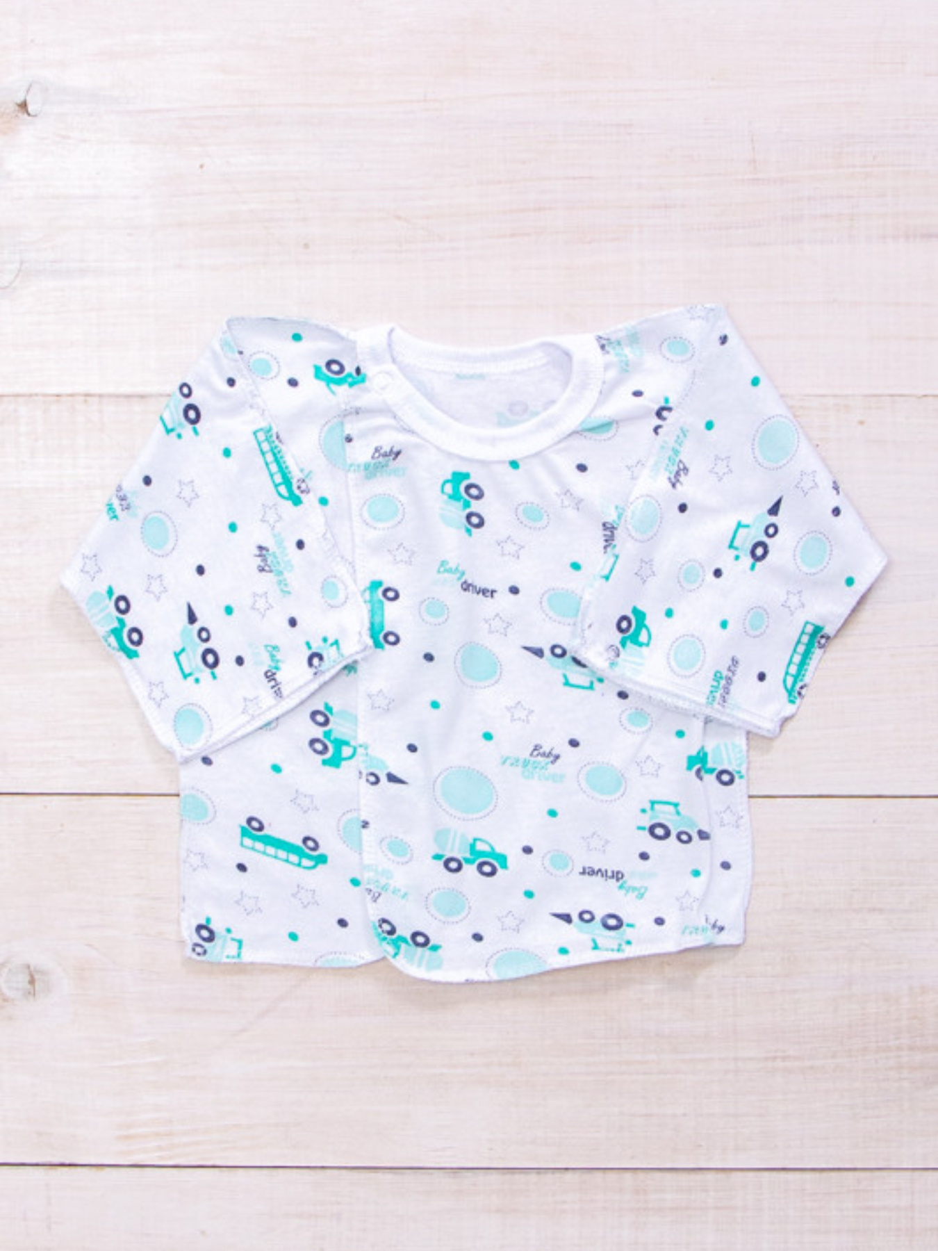 Лонгслів Носи своє модель 9686-002-mashinki-mentol Лонгслів Носи своє модель 9686-002-mashinki-mentol Фото