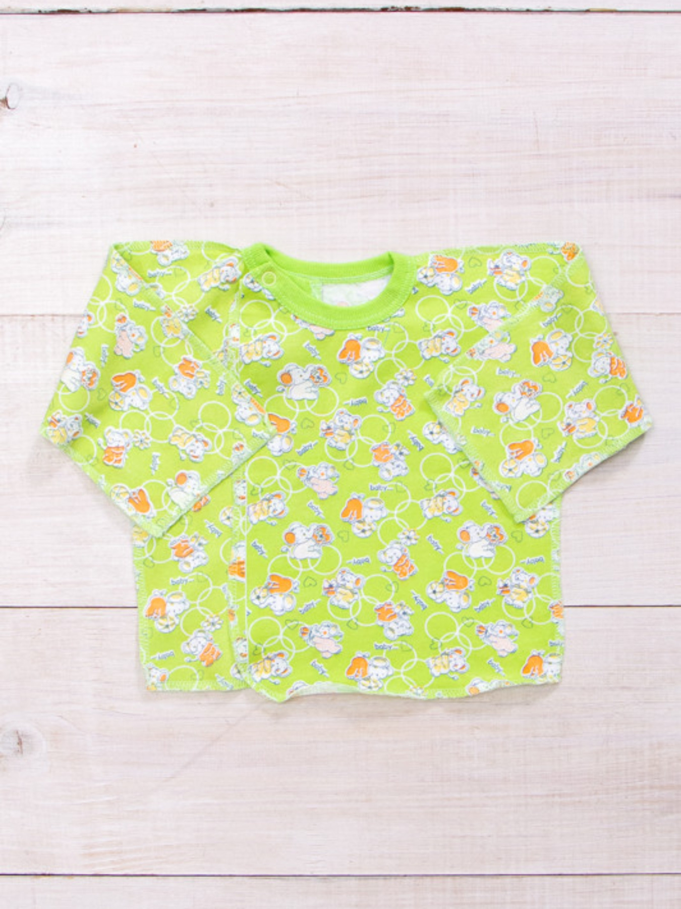 Лонгслив Носи своє модель 9686-002-sloniki-salatovij Фото