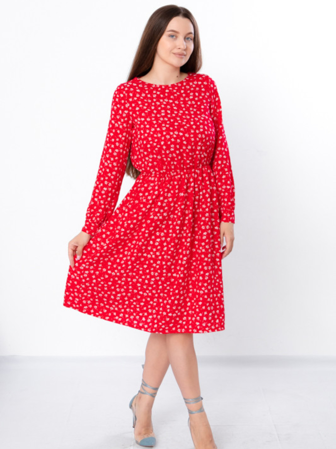 Платье миди Носи своє модель 8217-102-kvti-na-chervonomu Фото