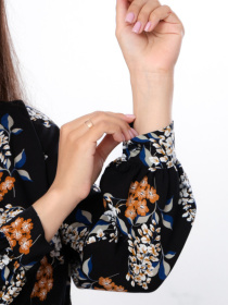 Платье миди Носи своє модель 8217-102-kvti-na-chornomu Фото