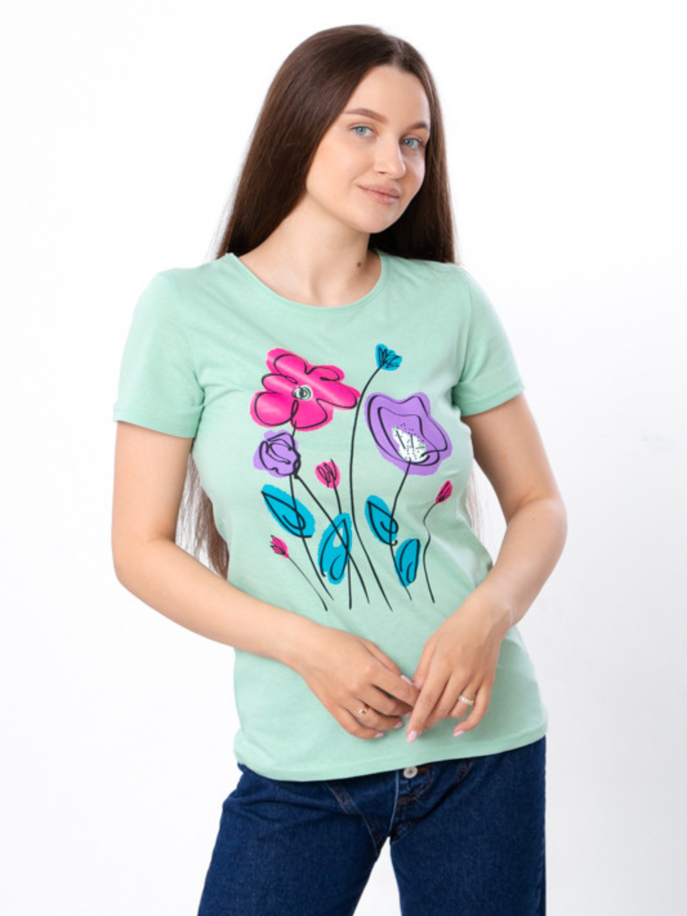 Футболка Носи своє модель 8188-001-33-2-m-qtno-zelenij-kvti Фото