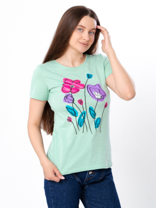 Футболка Носи своє модель 8188-001-33-2-m-qtno-zelenij-kvti Фото