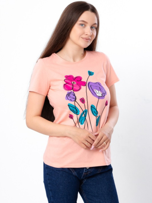 Футболка Носи своє модель 8188-001-33-2-persik-kvti Фото
