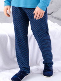 Пижама Носи своє модель 8094-002-1-rombi-ln-chornilxno-sinj Фото