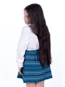 Юбка мини Едельвіка модель 11-24-00blue Фото