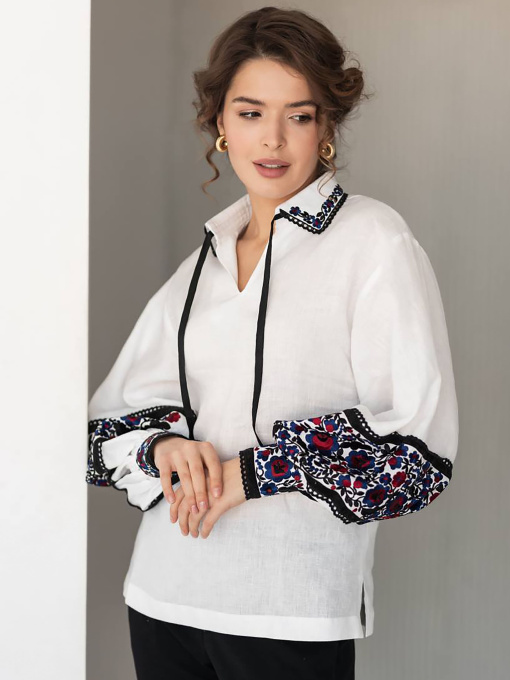 Вышитая рубашка Golden Trinity модель BART02 Фото