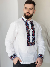 Вышитая рубашка Golden Trinity модель BART06 Фото