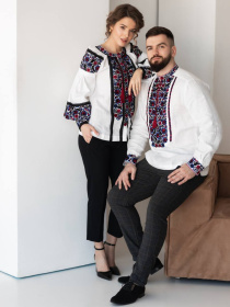 Вышитая рубашка Golden Trinity модель BART07 Фото