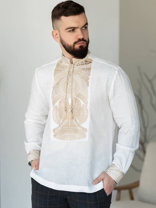 Вишита сорочка Golden Trinity Модель SIAYVO03 Фото