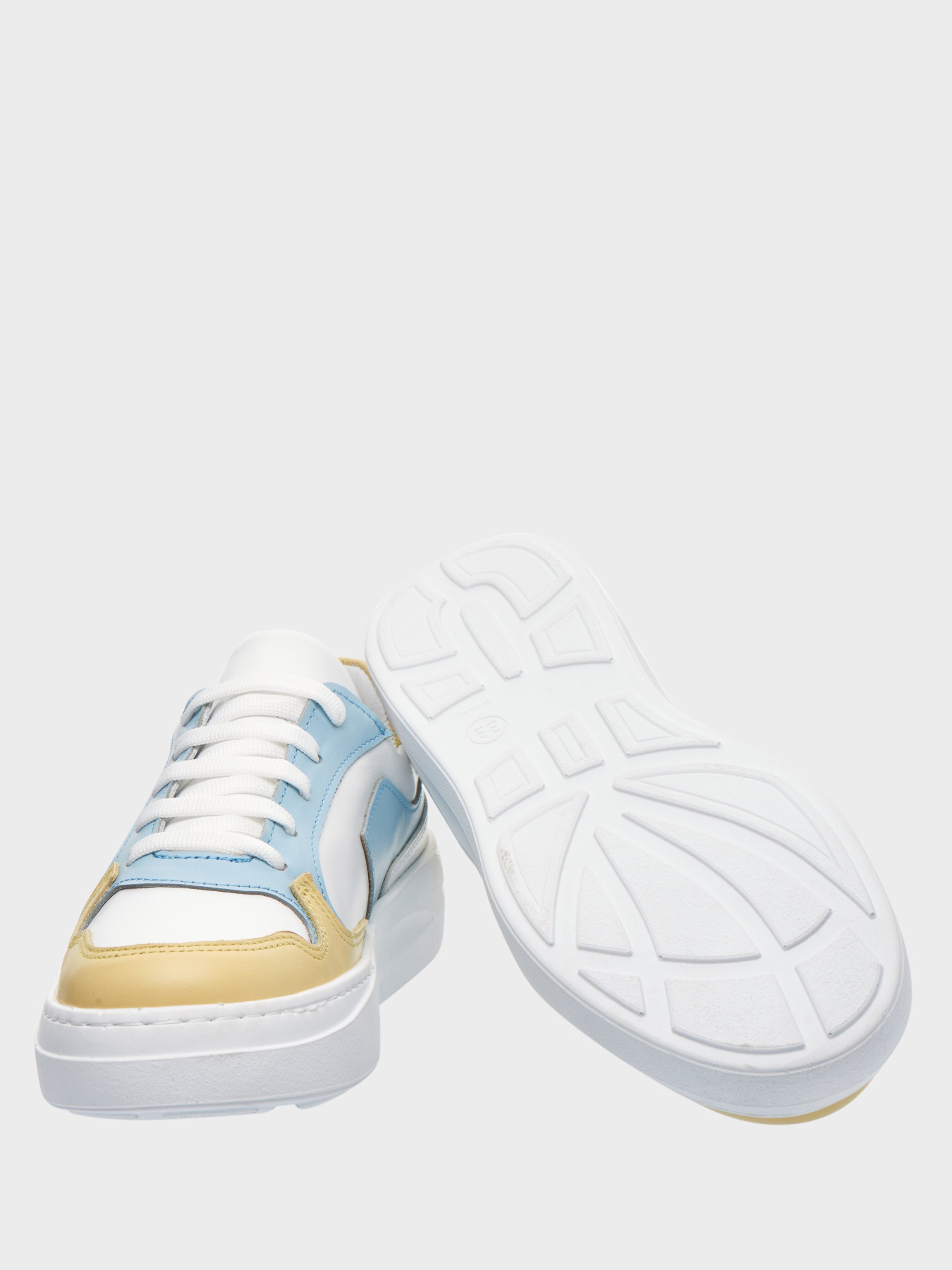 Кеды низкие Theo Leo модель LEO-3006 WH-YEL Фото