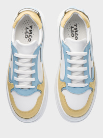 Кеды низкие Theo Leo модель LEO-3006 WH-YEL Фото