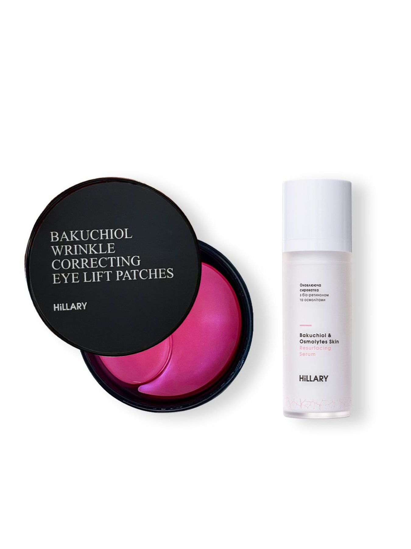 Разглаживающие патчи  + Обновляющая сыворотка с био-ретинолом и осмолитами Hillary модель K-11-004 Фото