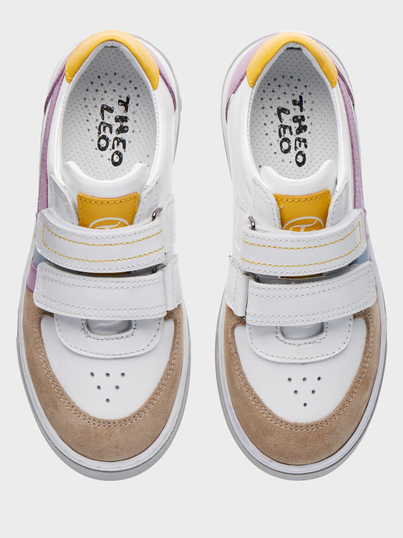 Кеды низкие Theo Leo модель LEO-3198 WH-LIL Фото