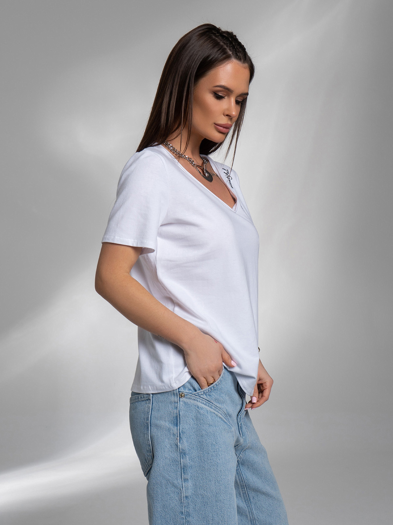 Футболка ISSA Plus модель 14582_белый Фото