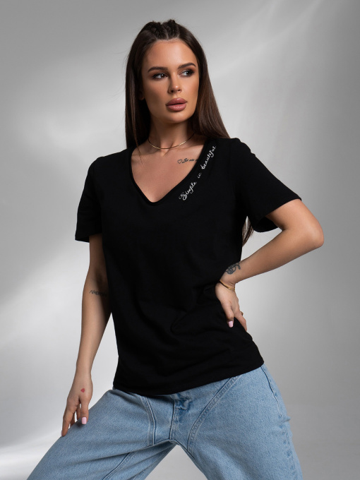 Футболка ISSA Plus модель 14582_черный Фото