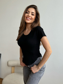 Футболка ISSA Plus модель WN20-602_черный Футболка ISSA Plus модель WN20-602_черный Фото