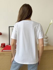 Футболка ISSA Plus модель WN20-603_белый Фото