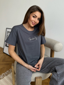 Футболка ISSA Plus модель WN20-603_серый Фото