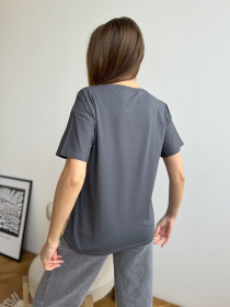 Футболка ISSA Plus модель WN20-603_серый Фото