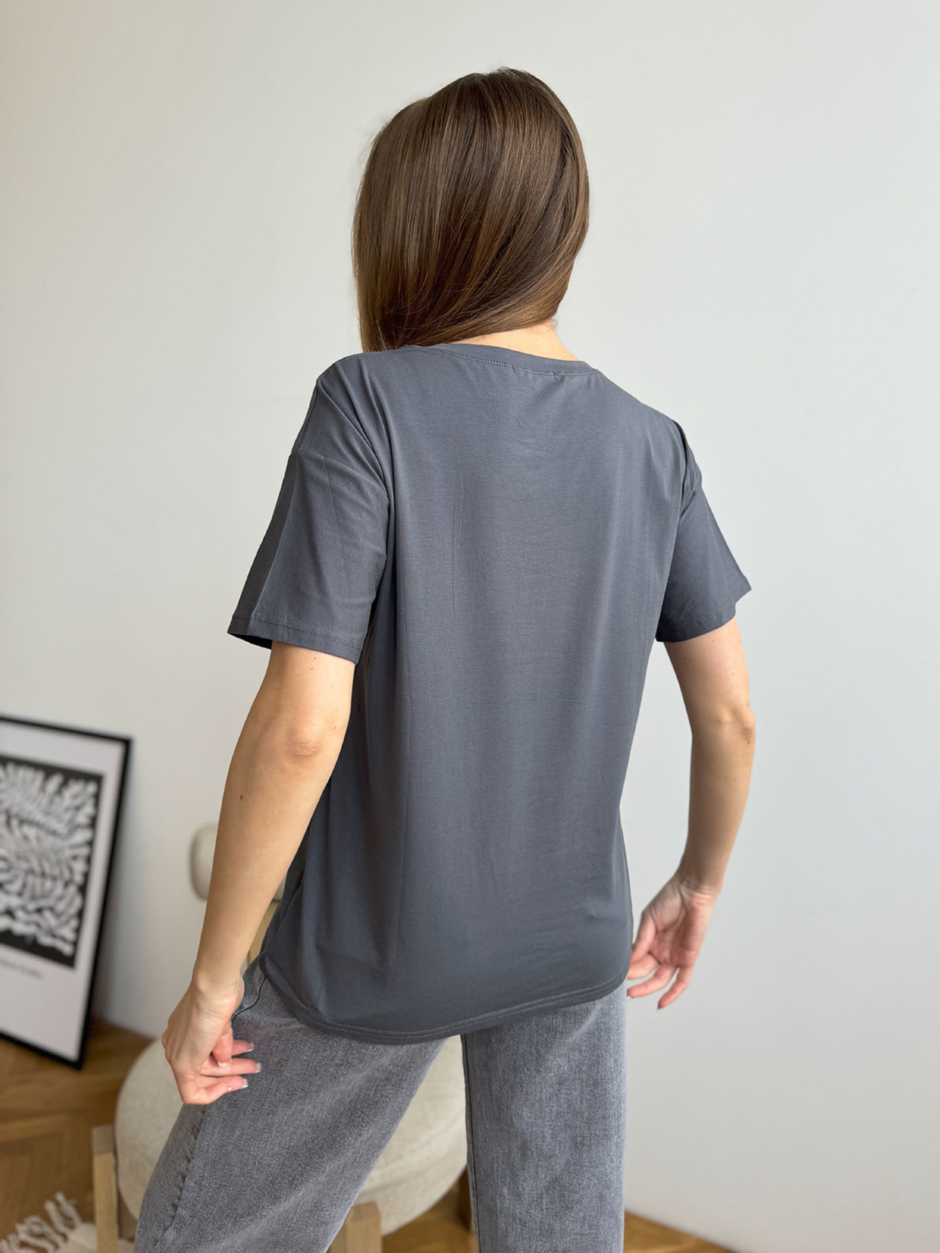 Футболка ISSA Plus модель WN20-603_серый Футболка ISSA Plus модель WN20-603_серый Фото