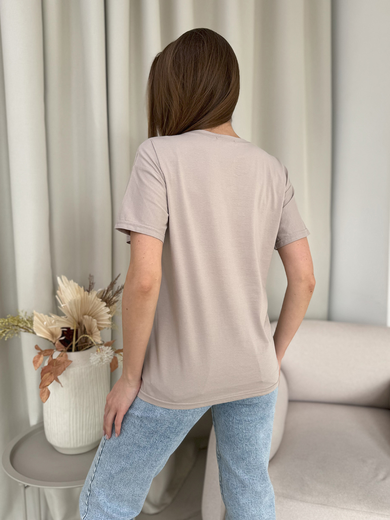 Футболка ISSA Plus модель WN20-604_бежевый Фото