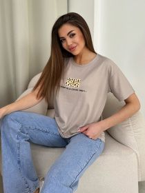 Футболка ISSA Plus модель WN20-605_бежевый Фото