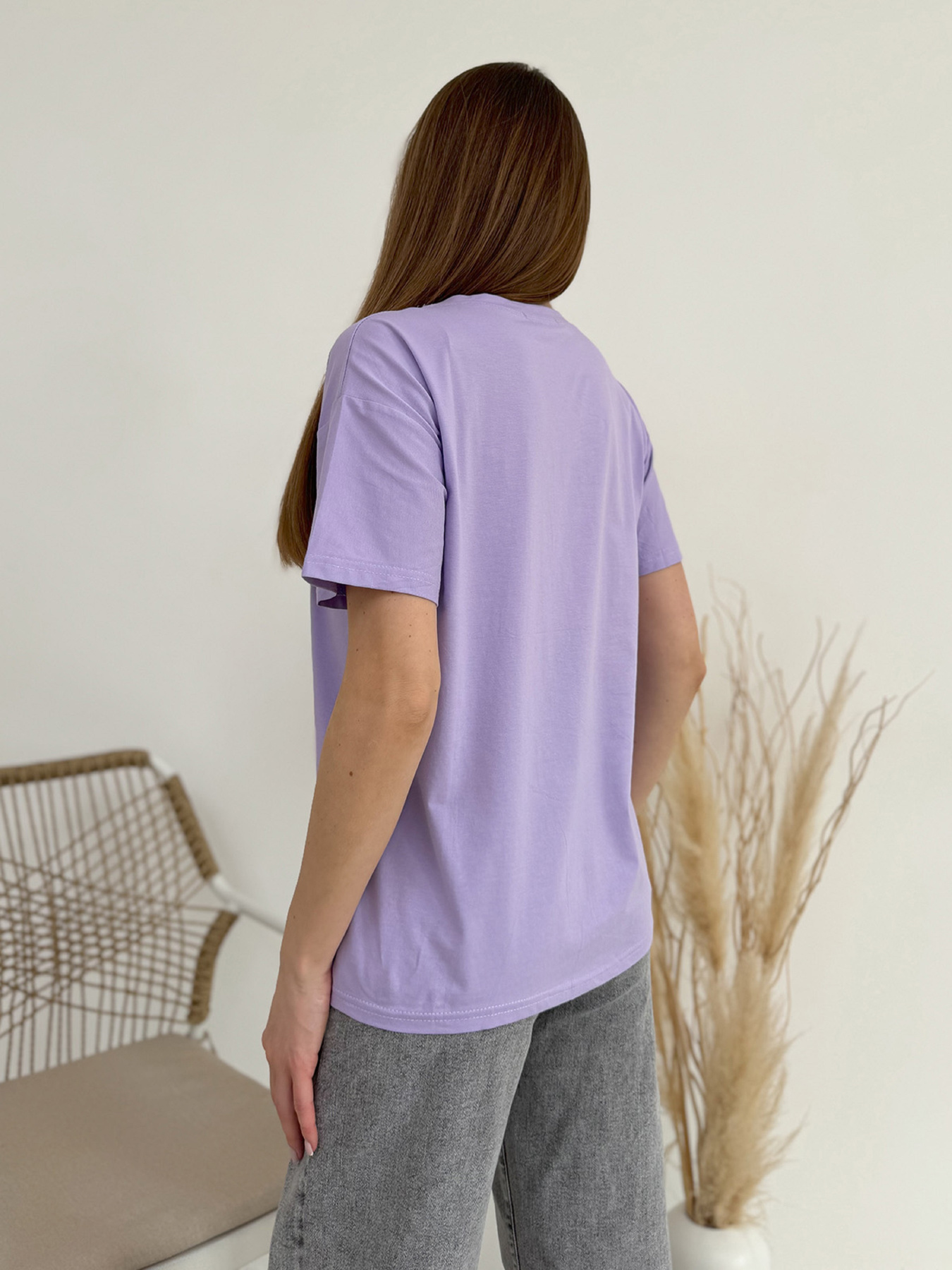 Футболка ISSA Plus модель WN20-606_сиреневый Футболка ISSA Plus модель WN20-606_сиреневый Фото