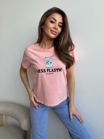 Футболки и поло ISSA Plus модель WN20-608_розовый Фото