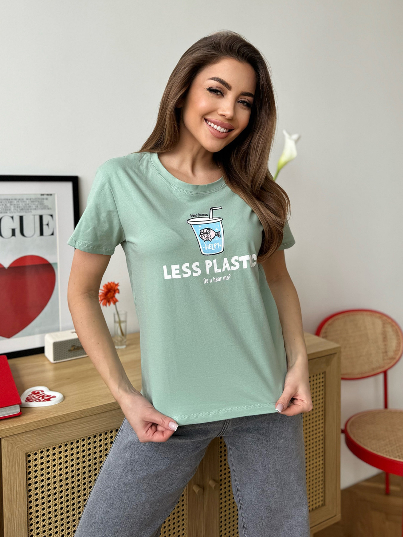 Футболки и поло ISSA Plus модель WN20-608_оливковый Фото