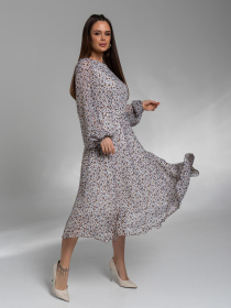 Платье миди ISSA Plus модель 14574_мультиколор Фото