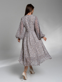 Платье миди ISSA Plus модель 14574_мультиколор Фото