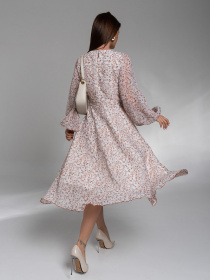 Платье миди ISSA Plus модель 14575_мультиколор Фото