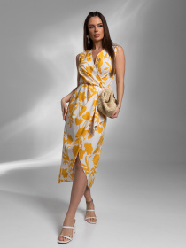 Платье миди ISSA Plus модель 14577_мультиколор Фото