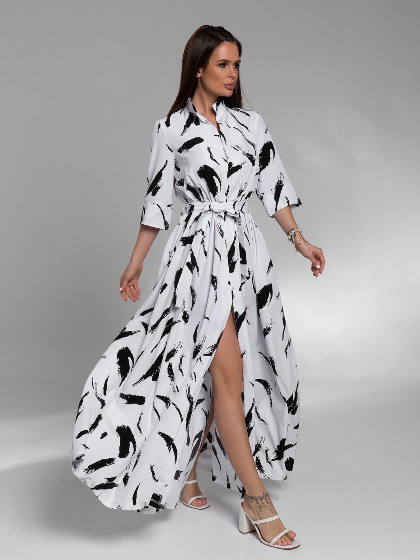 Платье макси ISSA Plus модель 14579_белый Фото