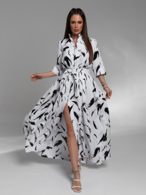 Платье макси ISSA Plus модель 14579_белый Фото