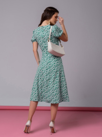 Платье миди ISSA Plus модель SA-521_зеленый Фото