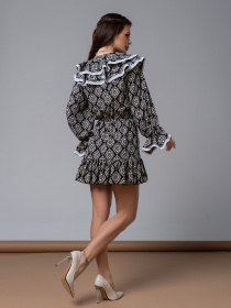 Сукня міні ISSA Plus модель 14591_черный Фото