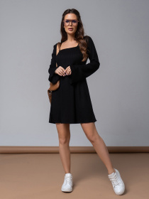 Платье мини ISSA Plus модель 14593_черный Фото